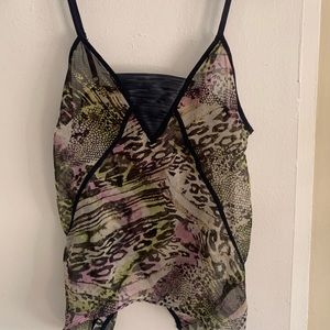 1 Strapped sexy sheer top